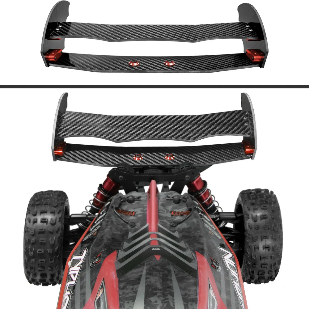 Carbon Fiber Adjustable Tail Wing Rear Spoiler for ARRMA 1/8 TYPHON RC Car Upgrade Parts Accessories