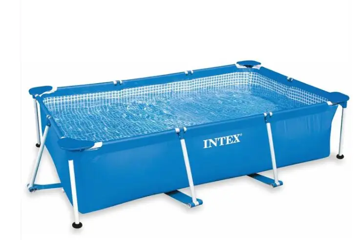 ized Large Rectangular Above Ground Pools Swimming Pool For Adults Outdoor Backyard Garden Steel Frame Pool