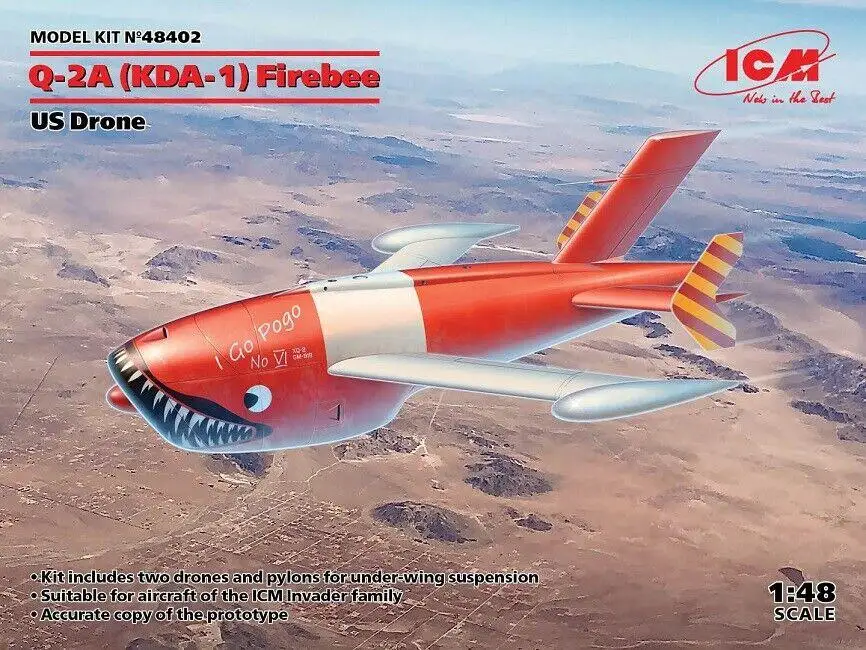 

ICM48402 ICM 1/48 KDA-1(Q-2A) Firebee Drone scale model plastic kit