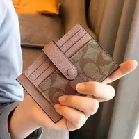 Ins Style Ultra Thin Envelope Card Holder Women Mini Monogram Credit ID Card Wallet Portable Purse - Image 2