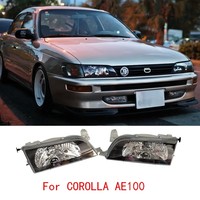A Pair Car Ctystal Headlight Head Lamp For Toyota Corolla AE100 AE104 1993 to 1997