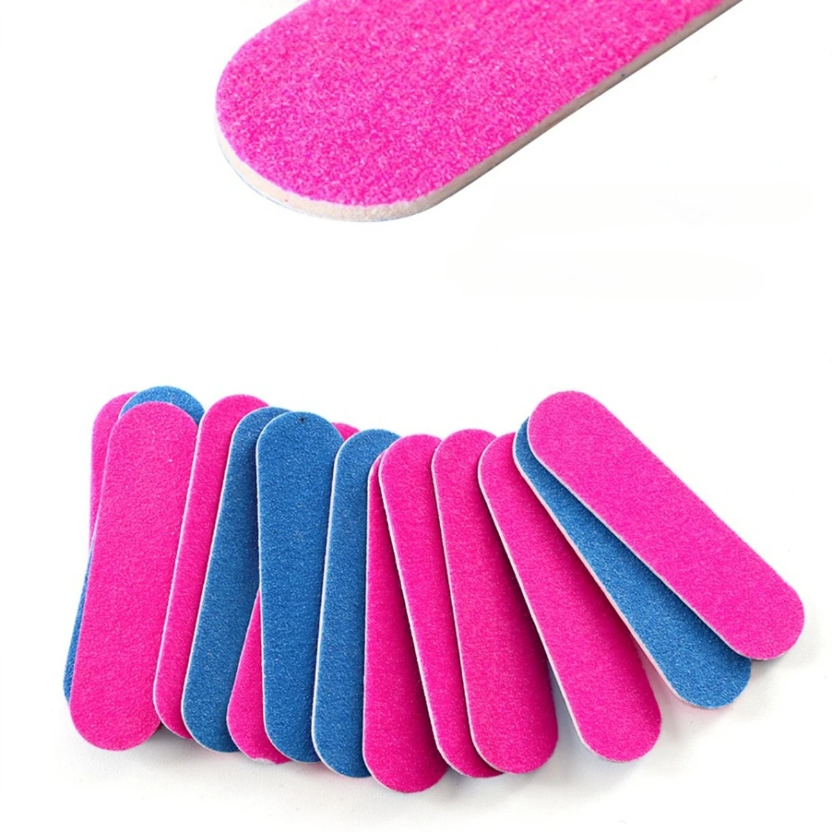 Venta al por mayor, 100/200 Uds., Mini limas de uñas dobles, tableros de esmeril de doble cara, tableros de esmeril desechables para manicura y pedicura