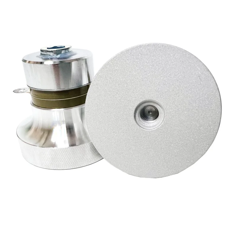 28KHz 40KHz ความถี่คู่ Ultrasonic Transducer สําหรับบล็อกเครื่องยนต์คาร์บอนหัวคาร์บูเรเตอร์เทอร์โบชาร์จเจอร์อุปกรณ์ทําความสะอาด