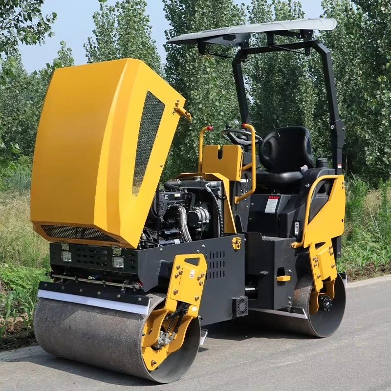 محرك ديزل صغير 2 طن 3.5 طن 5 طن آلة الأسطوانة الأسفلت الأسطوانة الطريق رائجة البيع الضاغط الاهتزازي