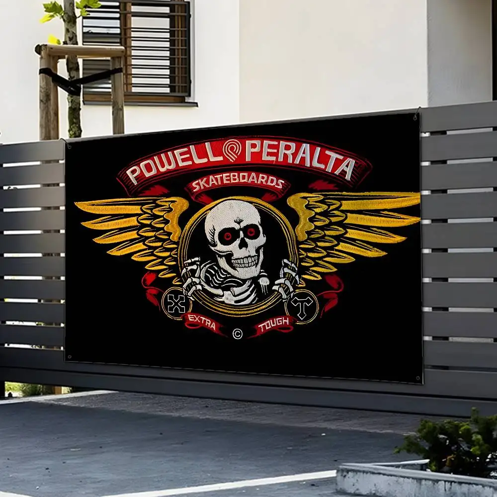 S-لوح التزلج العلم أعلام مخصصة الجدار الشنق نسيج في الهواء الطلق ديكور العلم خلفية بطانية #2