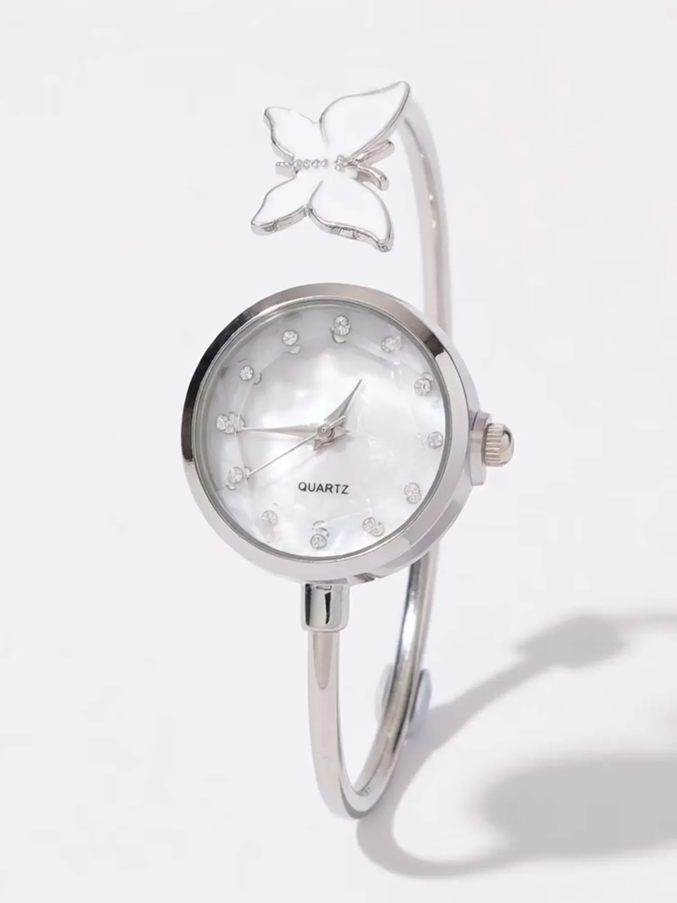 6-piece Butterfly Watch Female Student Ins Korean Edition Simple Personality Versatile Small Open Bracelet Watch Female Set