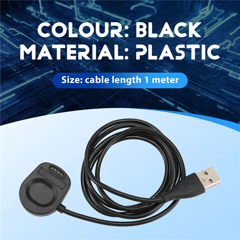 ABDE-شاحن ساعة ذكية لـ Suunto 7 كابل شحن USB مغناطيسي 39.37 بوصة/100 سنتيمتر ملحقات شاحن الساعة الذكية