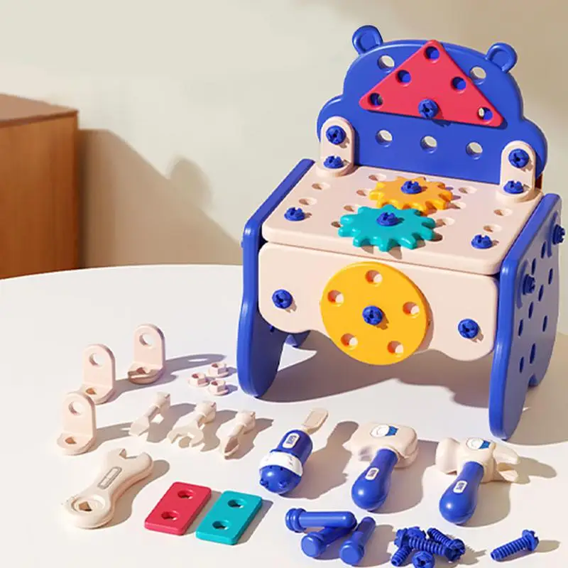 Set di giocattoli per cacciaviti per bambini 60 pezzi Banco da lavoro Giocattolo Banco per attrezzi Giocattolo per bambini Giochi di finzione Giocattoli Set da gioco per bambini creativi per la casa