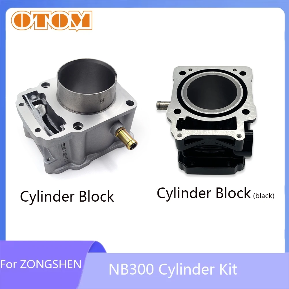 

OTOM Motorcycle Cylinder Kit 74mm Cylinder Block Piston Ring Pin Gasket Pad For ZONGSHEN NB300 ZS174MN-5 Engine Parts Black