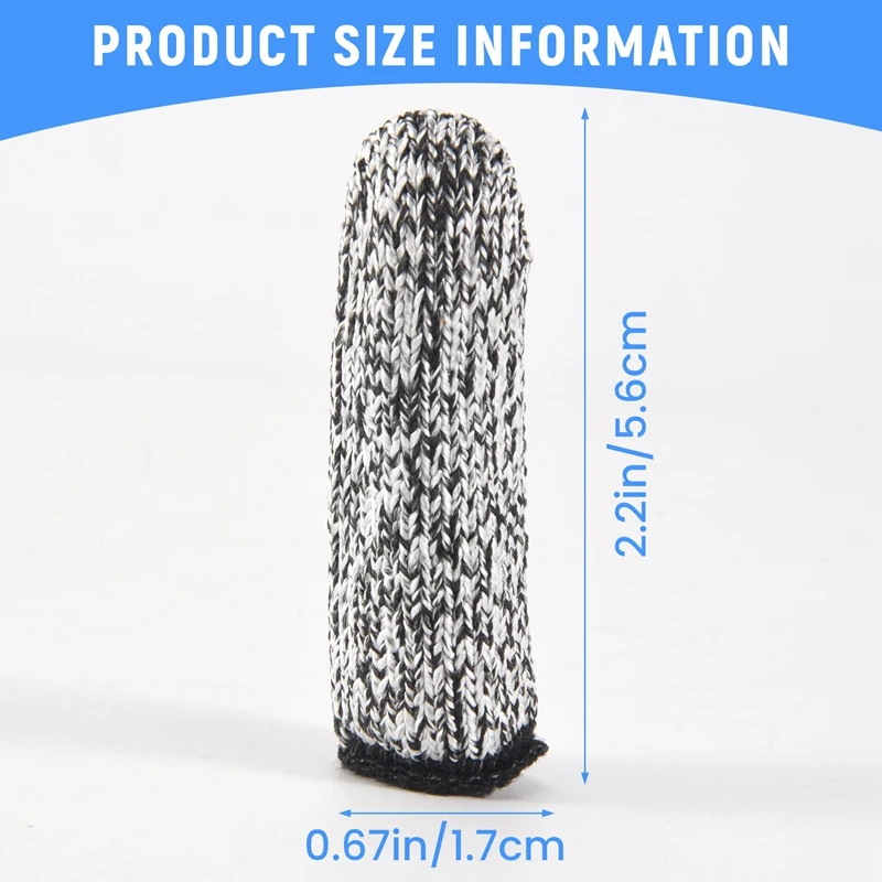 10 pezzi di protezione resistente al taglio delle culle per le dita, estensione per cucina, lavoro, scultura, antiscivolo, riutilizzabile