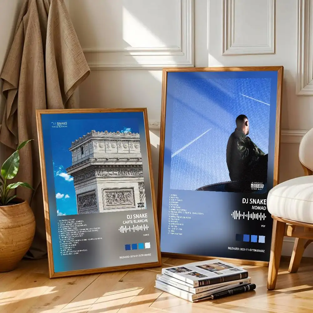 DJ Snake Nomad  Album Cover Poster Self-Adhesive Art Waterproof Paper Sticker Coffee House Bar Room Wall Decor