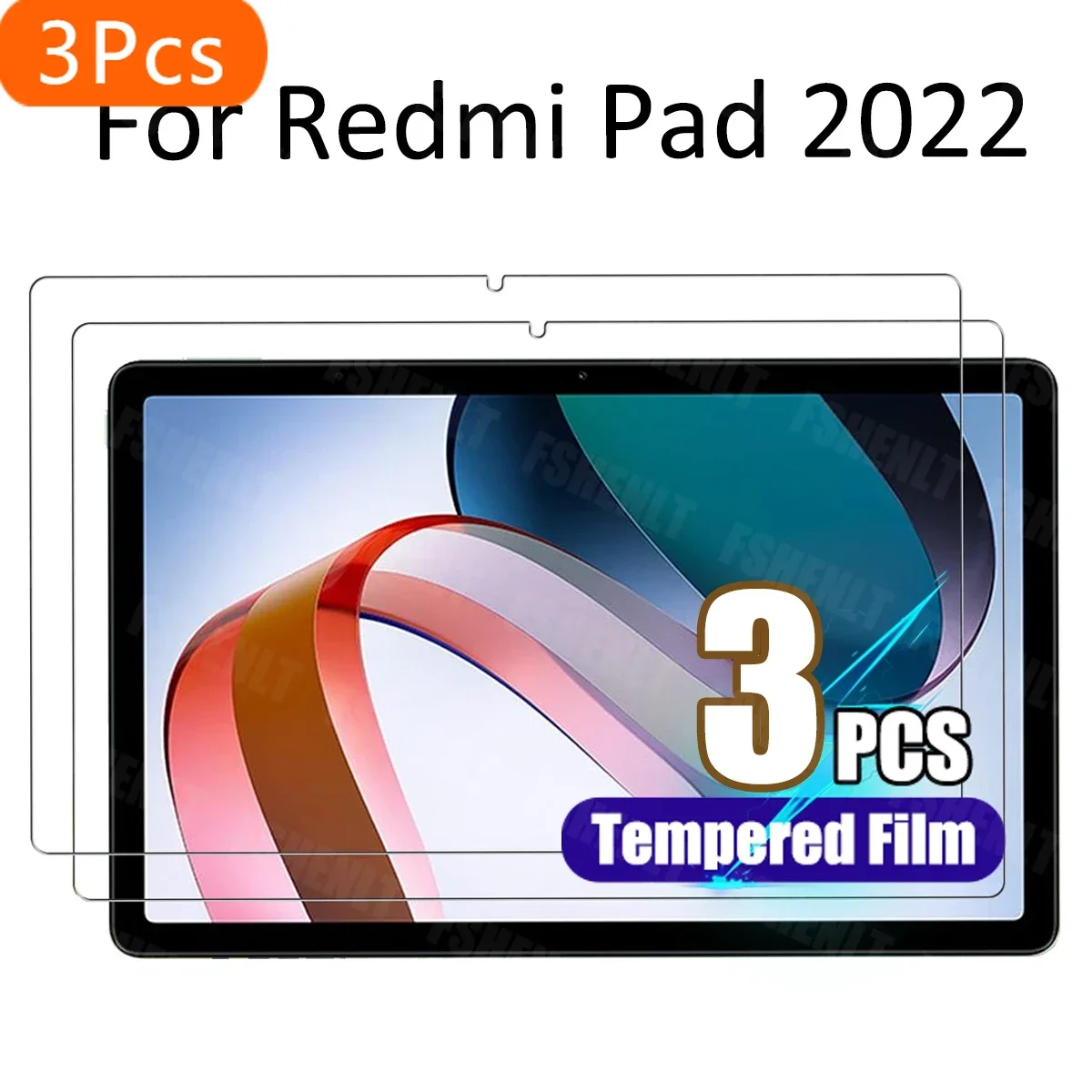

Защитная пленка для экрана Xiaomi Redmi Pad 2022 10,61 дюйма, твердость 9H HD, пленка из закаленного стекла с защитой от царапин для Xiaomi Redmi Pad, 3 шт.