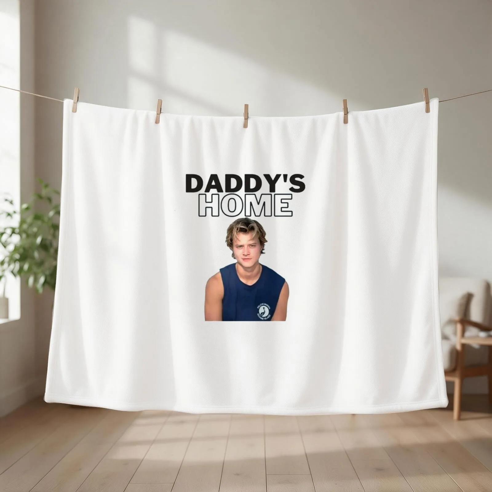 Daddys Home JJ Maybank Rudy Pancow Shirt Throw Blanket Soft Bed Fashionable Kid'S Soft Plush Plaid Blankets