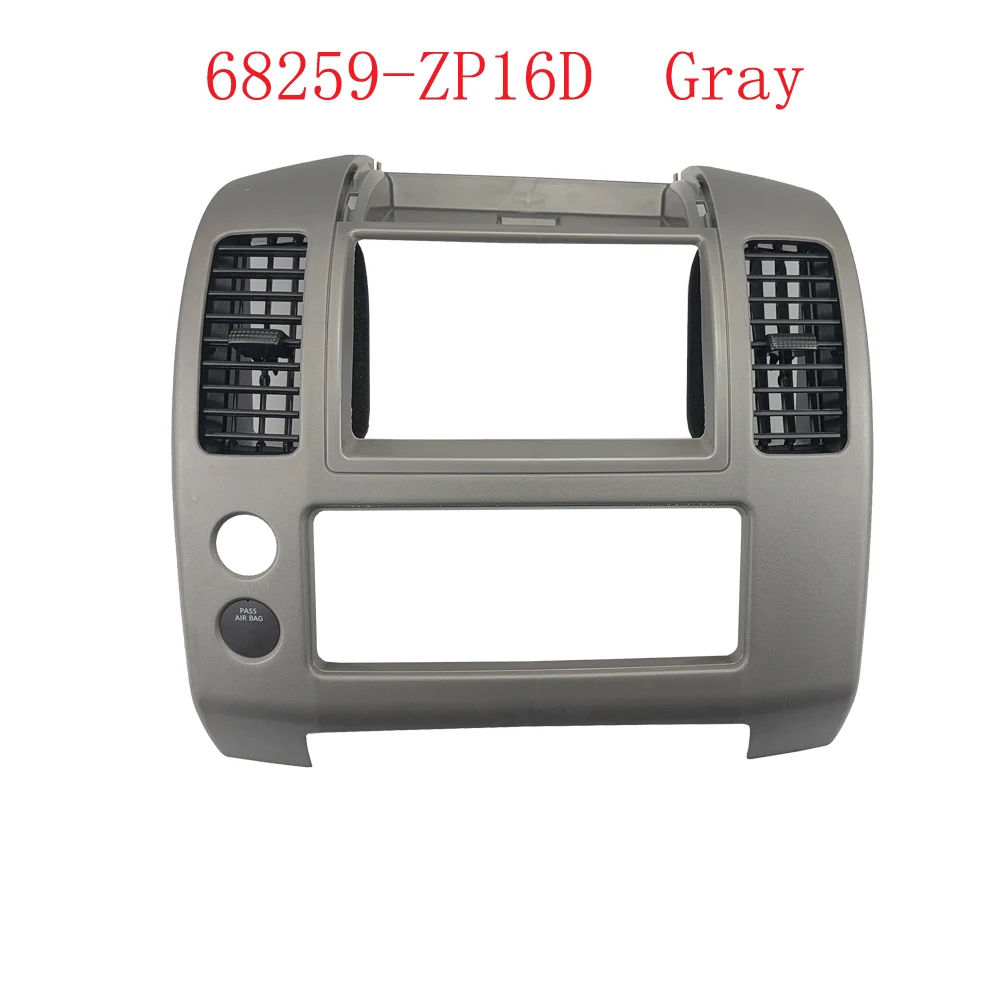 HUIYAN 68259-ZP16A Dash Console CD Cover Air Outlet Frame For NISSAN Frontier 2005-2020 Cluster Lid Bezel 68259ZP16C 68259-ZP16D