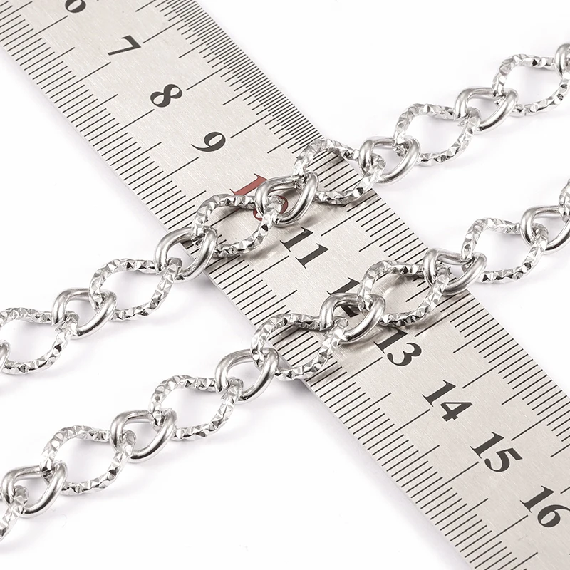 1Meter Stainless Steel Fashion decoration Chain For Jewelry Making Supplies DIY Necklace Bracelet Charms Findings Accessorie