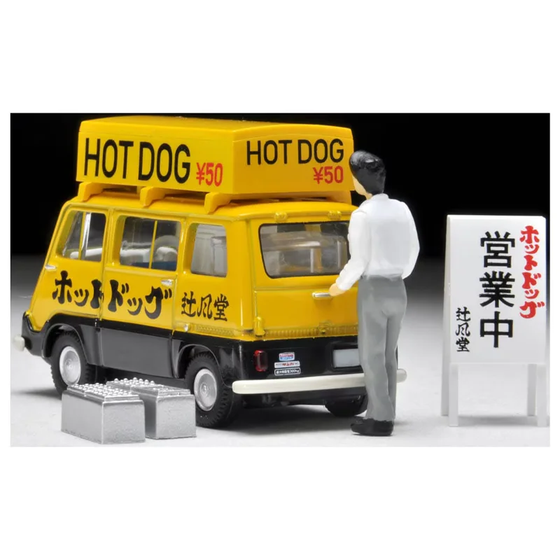 TAKARA TOMYTEC Tomica 1/64 TLV-201a Subaru SAMBAR Hot Dog Vending Car lega giocattolo motore Diecast modello in metallo regali