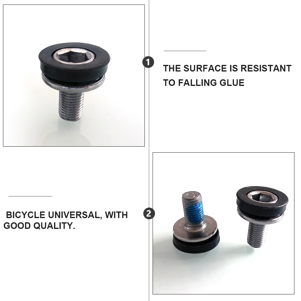 Bike Crank Screws Bicycle Mountain Inner Hexagonal Square Hole Center Shaft Waterproof Arm Fixing Bolts Socket Head