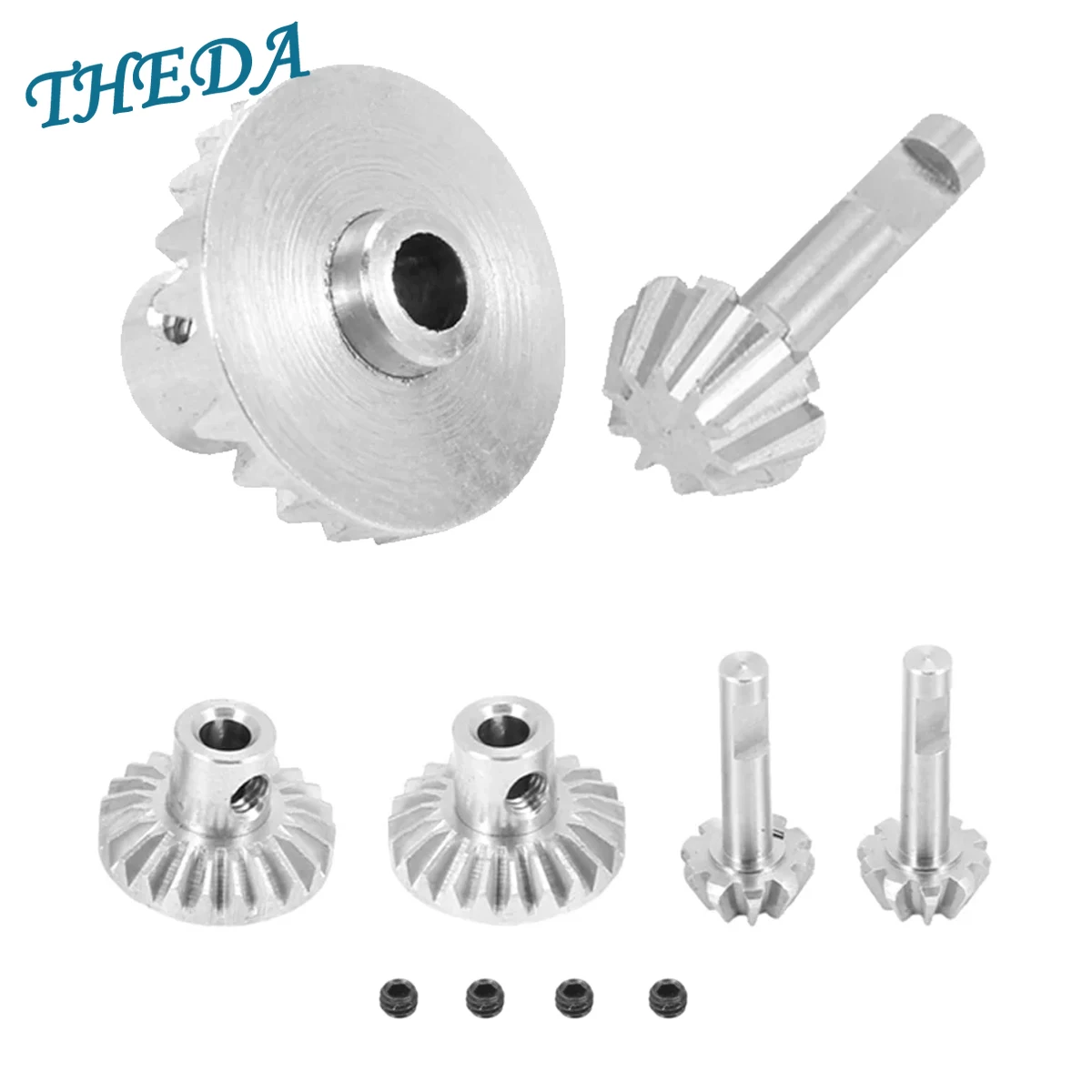 Steel Front and Rear Axle Bridge Gear Drive Shaft Gears Set for WPL B24 B36 C14 C24 MN D90 MN99S Upgrade Parts