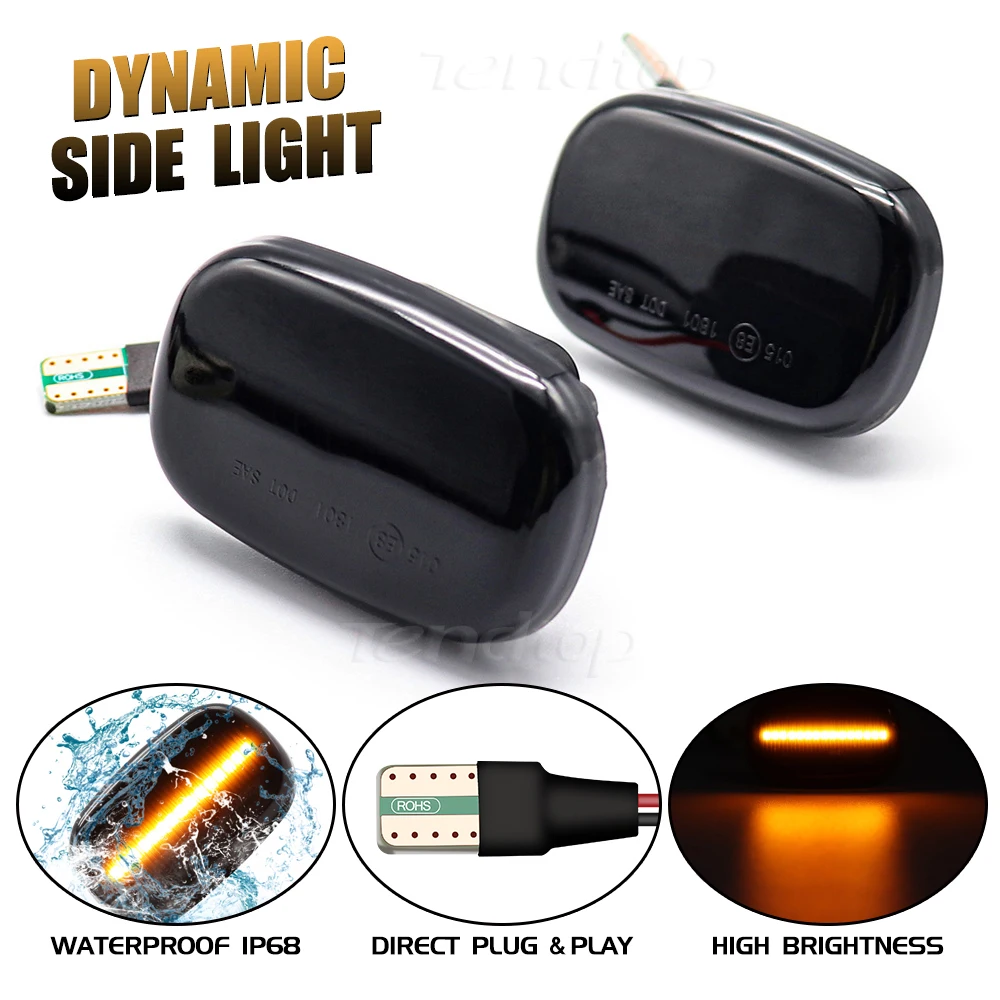 LED Dynamic Side Marker Lights Turn Signal Lamp Car Tuning Indicator Facelift For Toyota Corolla Camry Avensis Celica Caldina