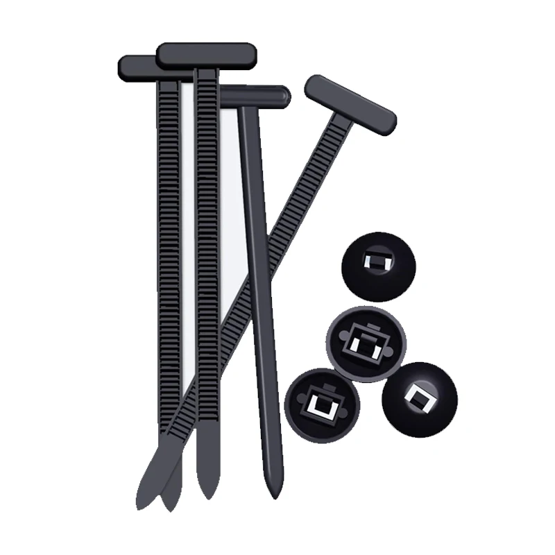 New「100Pcs Nylon Cable Tie Buckle Auto Fastener Screw Replacement Clip Car Trunk Engine Guard Panel Wire Management Secure」