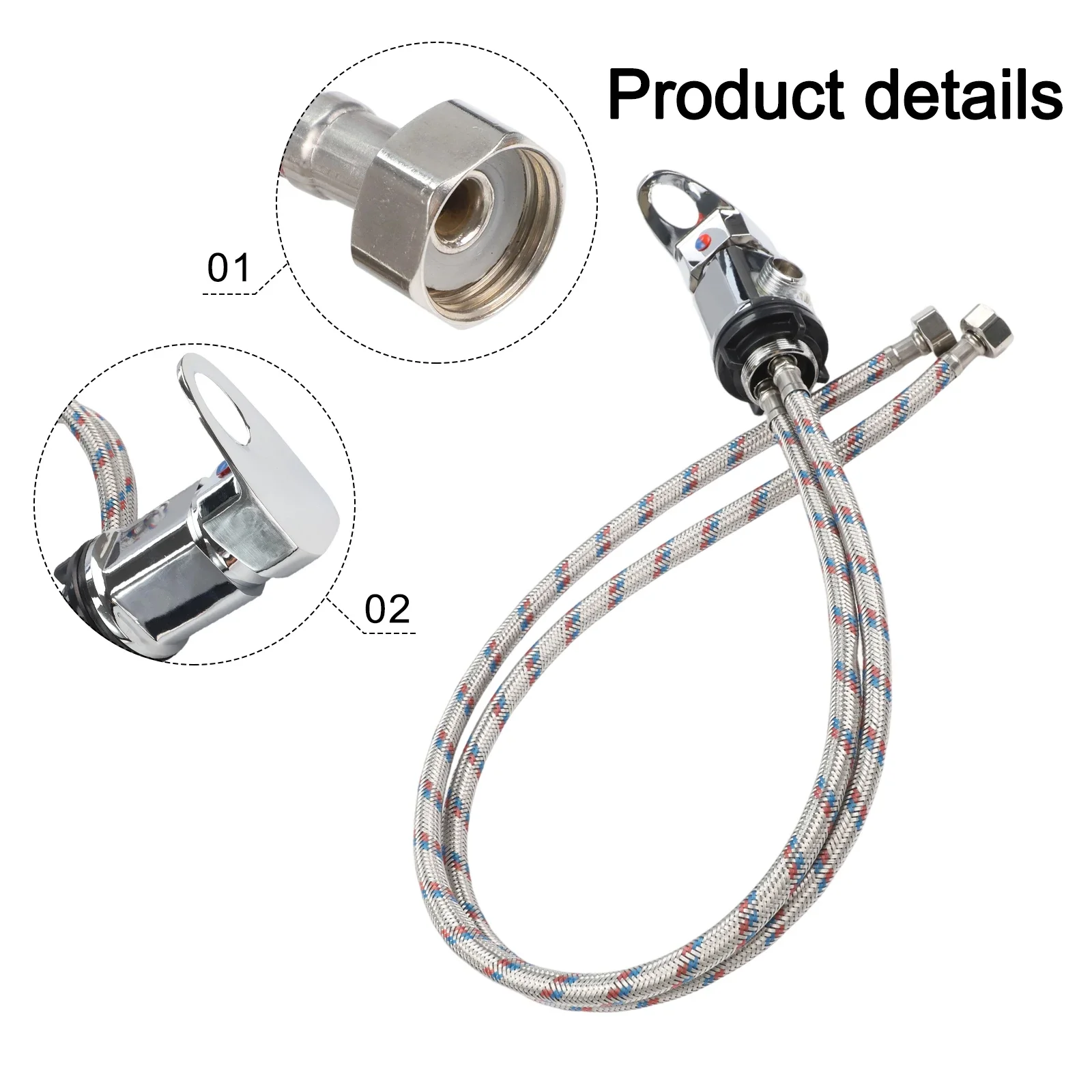 Camping Showers Outdoor Showers Pipe Length 800mm Mixing Valve Flexible Control Zinc Alloy Construction Consistent Water Flow