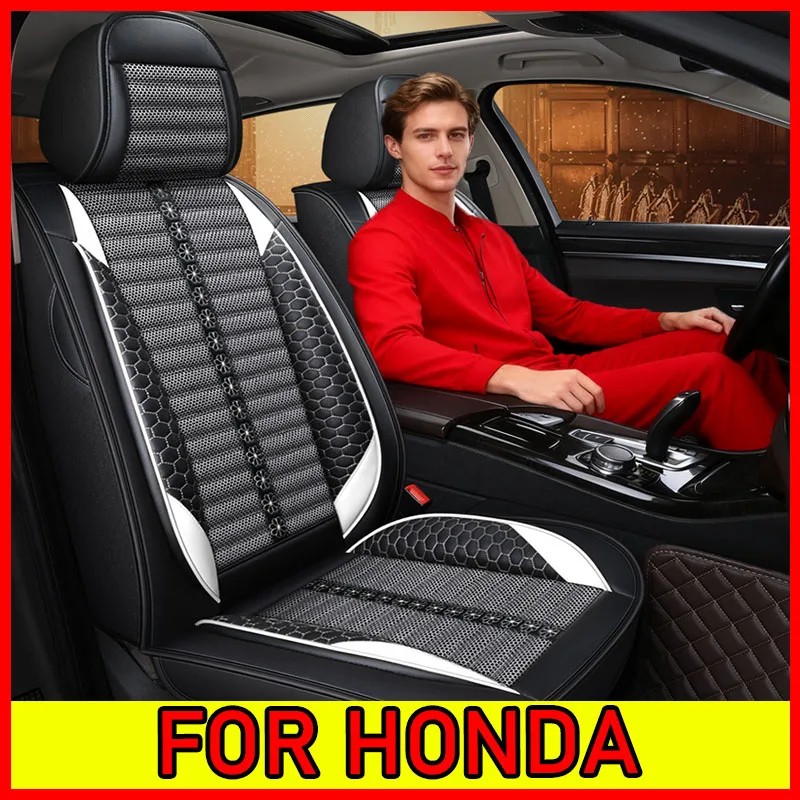 

Чехол на автомобильное сиденье из дышащей искусственной кожи и льна ​ ​ Износостойкий мягкий и удобный чехол на сиденье с полной оберткой ДЛЯ HONDA