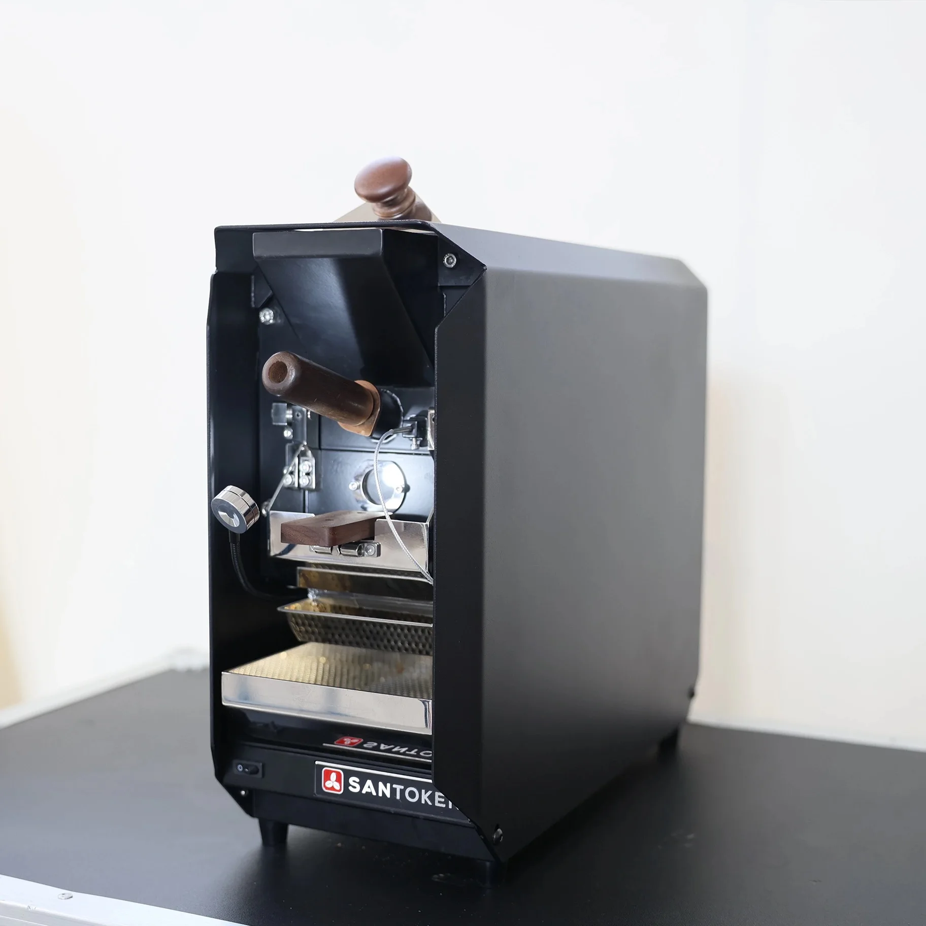 Santoker X3 Auto Mini Home 100 جرام 200 جرام 300 جرام آلة تحميص حبوب البن متجر منزلي عينة ماكينة تحميص القهوة