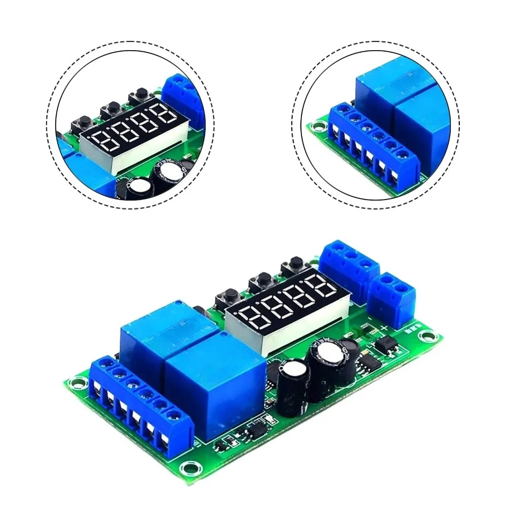 2-Channel Delay Relay for DC 7V to 30V Circuits with Independent Timing Adjustment and Cyclic Power-Off Activation