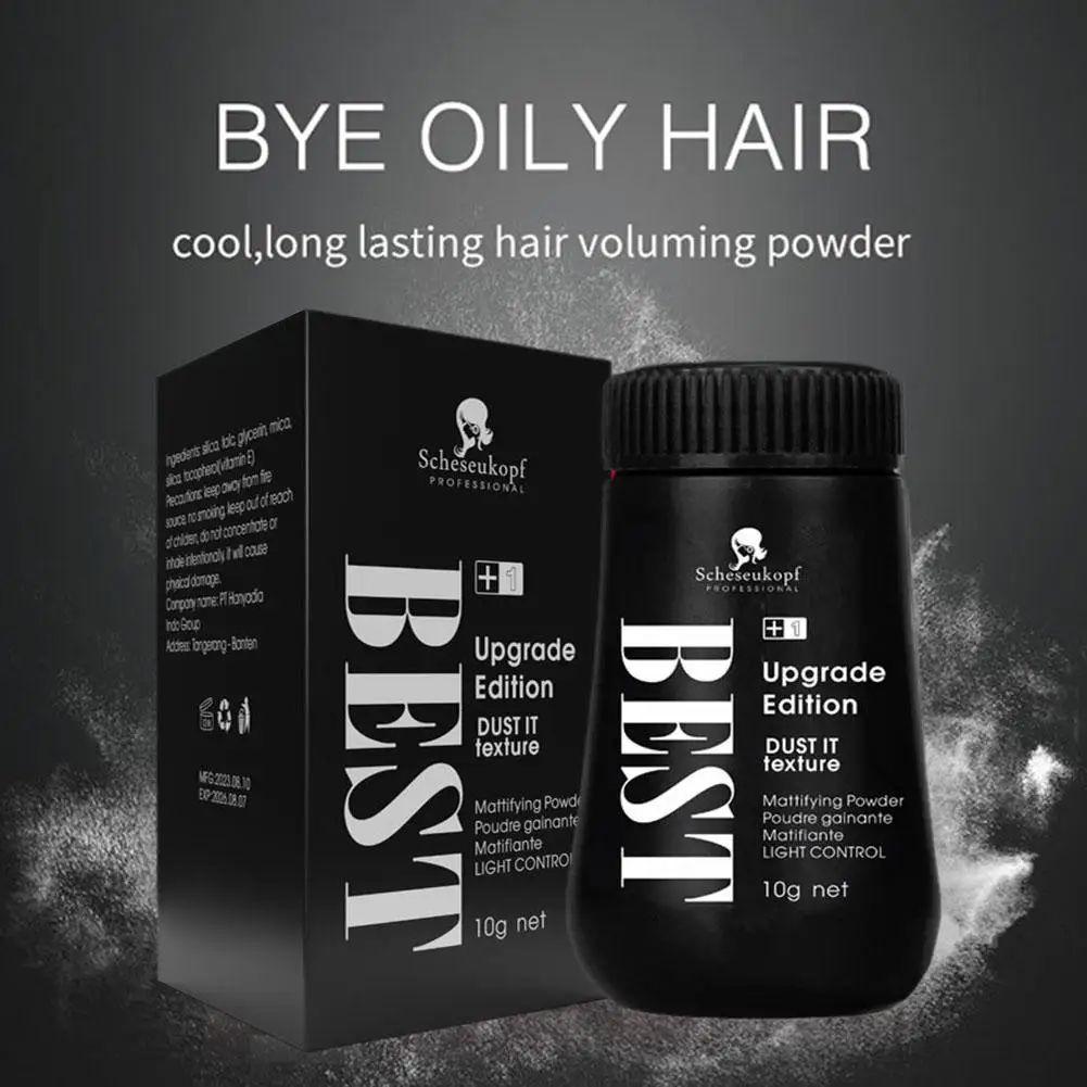 10g Hair Fluffy Powder Haircut Design Increase Hair Volume Frizz Fixed Lasting Model Refreshing Men Hair Styling Powder