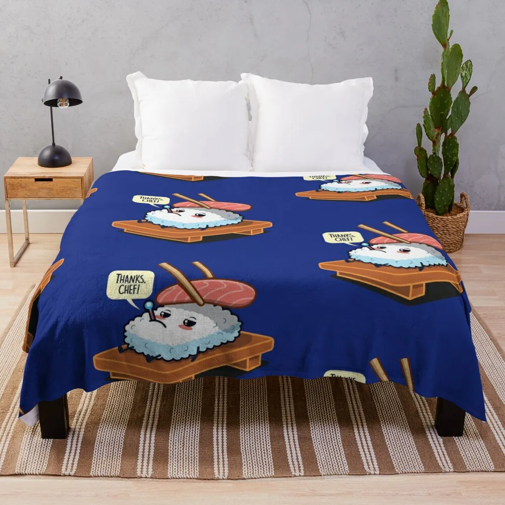 

Sick Sushi Throw Blanket warm winter Bed linens Blankets