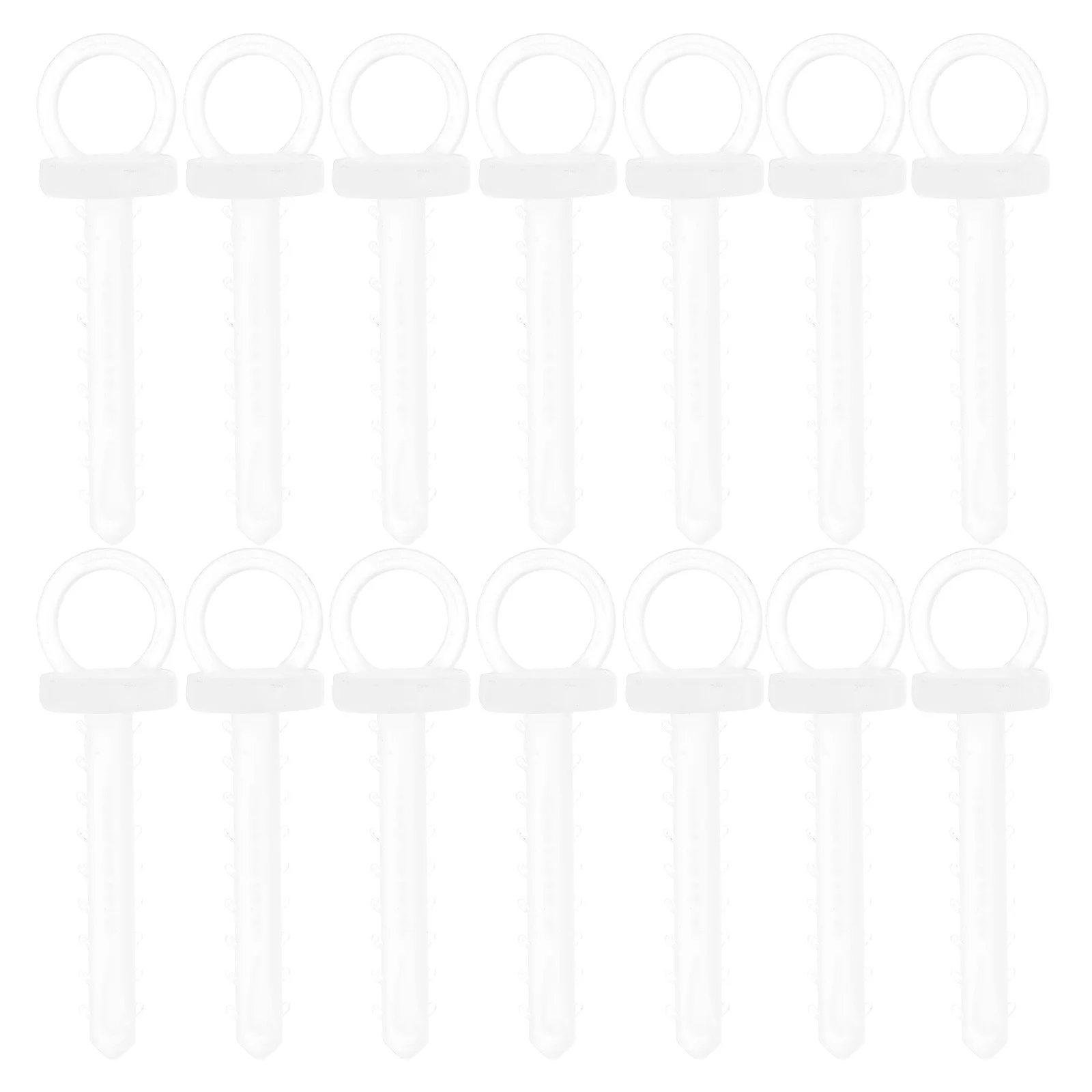 

200Pcs Creative Ball Caps Fine Workmanship Plastic Ends for DIY Pendant Decorations Christmas Tree Hanging Fittings