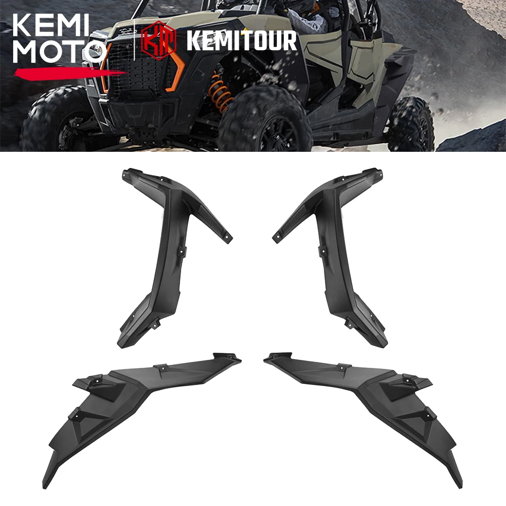 

KEMIMOTO UTV Extended Fender Flare Compatible with Polaris RZR XP 1000/ XP 4 1000/ XP Turbo/ XP 4 Turbo/ Turbo S /4 2014-2023