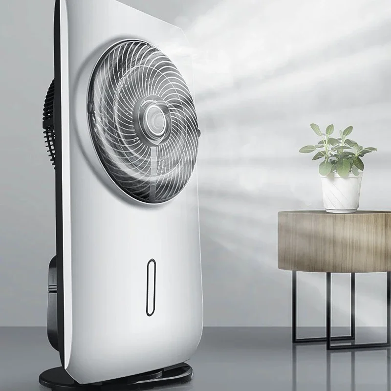 Pedestal Standing Oscillating Personal Air Cooler Mist Fan with Humidifier Function