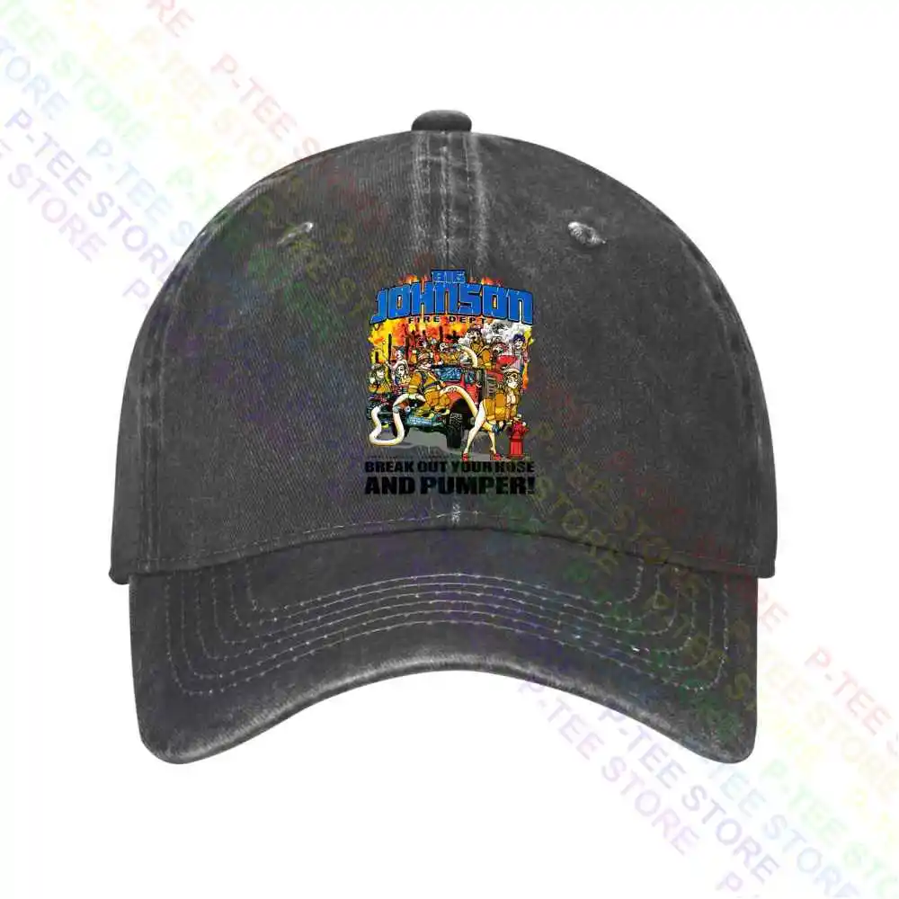 Big Johnson Firefighters Pumper Bj Fire Department Baseball Cap Snapback Caps Knitted Bucket Hat