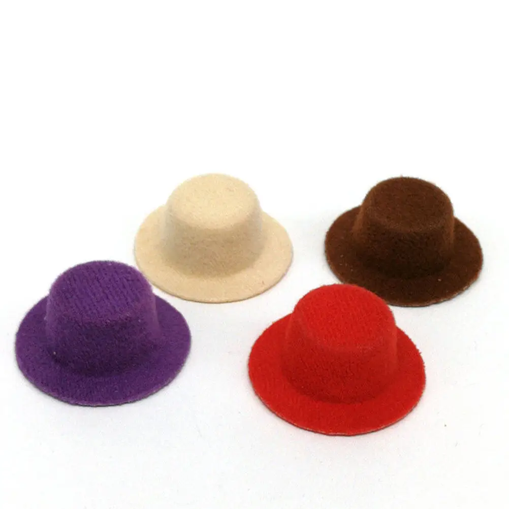 9 Piezas de Sombreros Pequeños de Tela No Tejida de Colores, Decoración para Fiestas, Accesorios para Disfraces de Casitas de Hadas, Suministros de Arte y Manualidades para Niños