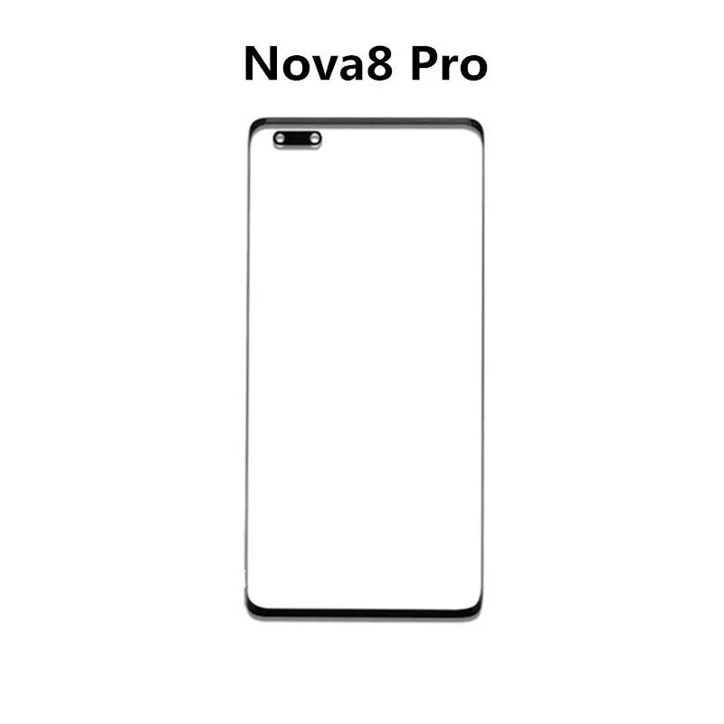 Nova 10 Pro Outer Screen For Huawei Nova 10 9 Pro 9 8 7 Touch Panel LCD Display Front Glass Cover Repair Replace Parts +OCA