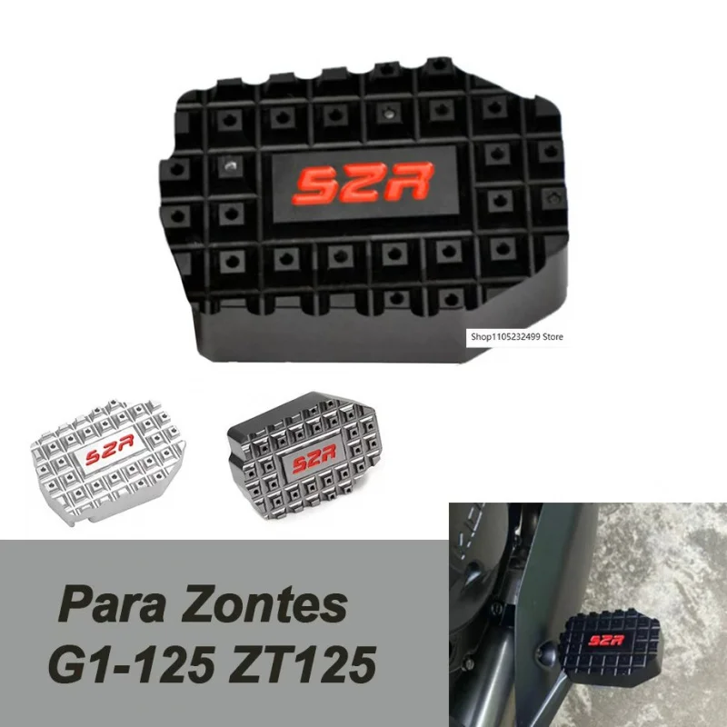 دراجة نارية الفرامل الخلفية رافعة دواسة موسع القدم الوتد تمديد تمديد ل Zontes G1-125 ZT125 125-U 125-U1 125-Z2 155-U1 310 T #1