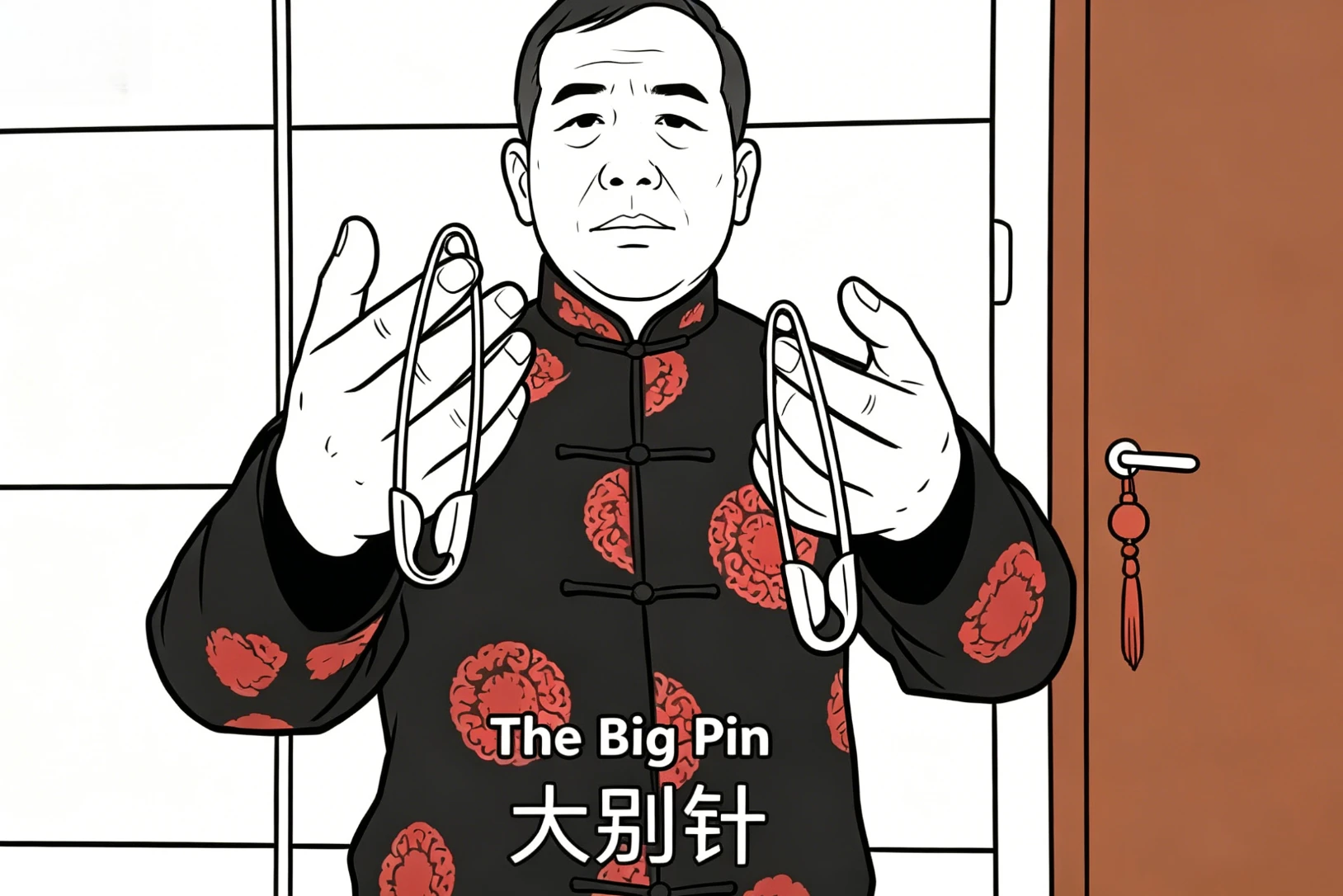 

Sam Wei Gimmicks Linking Jumbo Pins Stage Magic Tricks Illusions Magic Props Professional Magician Trick Magia Funny Games