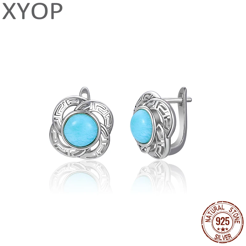 

XYOP 2024 Unbound Inspiration Art Essence Condensation Light Shadow Capture Larimar Earrings