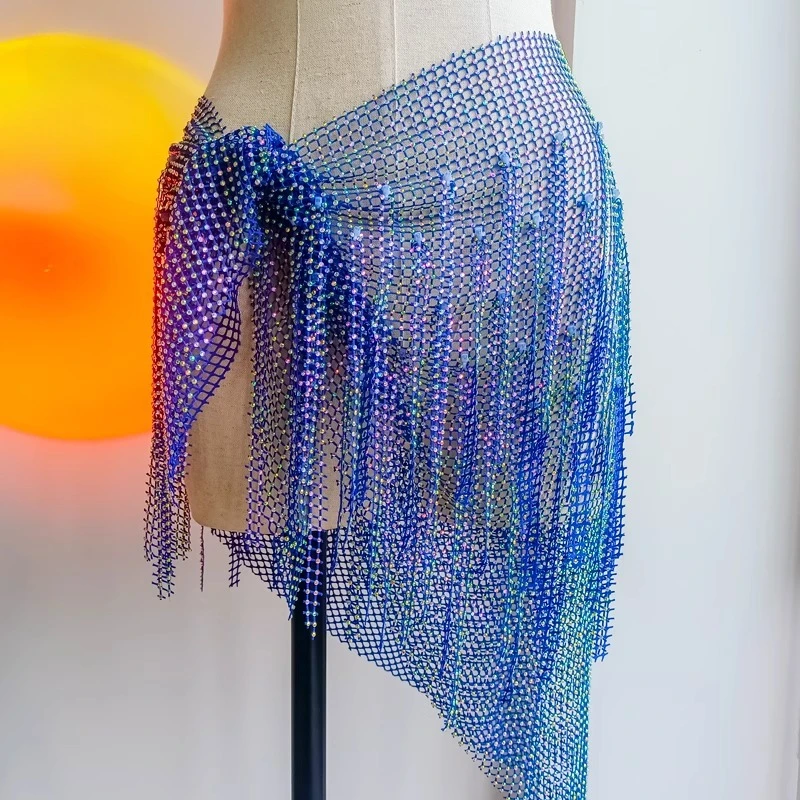 다이아몬드 삼각형 술 엉덩이 스카프 허리 체인 멀티 컬러 귀걸이 선물로 맞춤형 밸리 댄스 벨트 성능