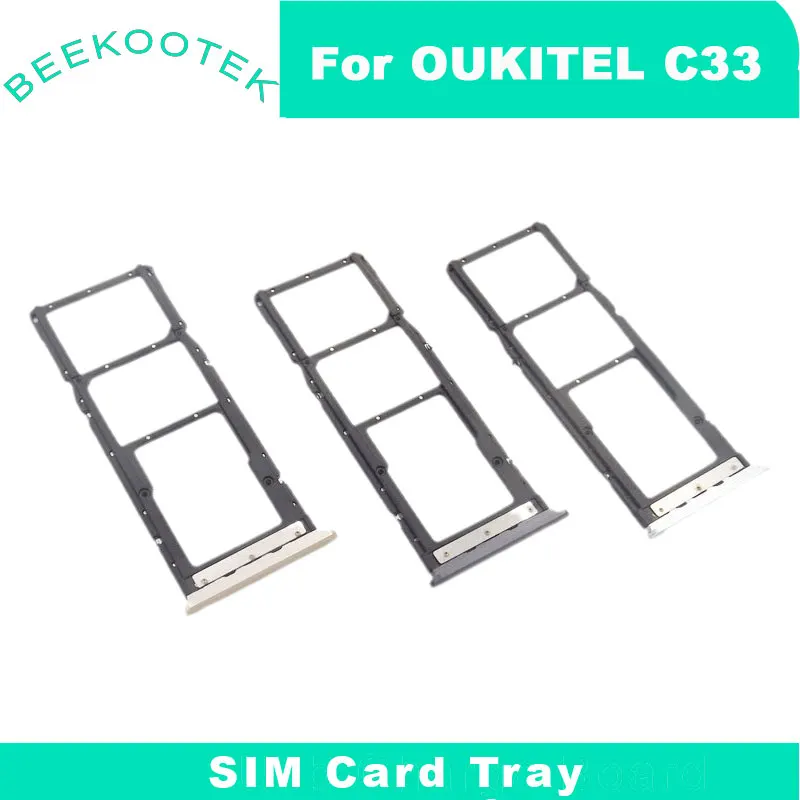 New Original OUKITEL C33 SIM Card Sim Card Tray Holder Slot Adapter Accessories For OUKITEL C33 Smart Phone