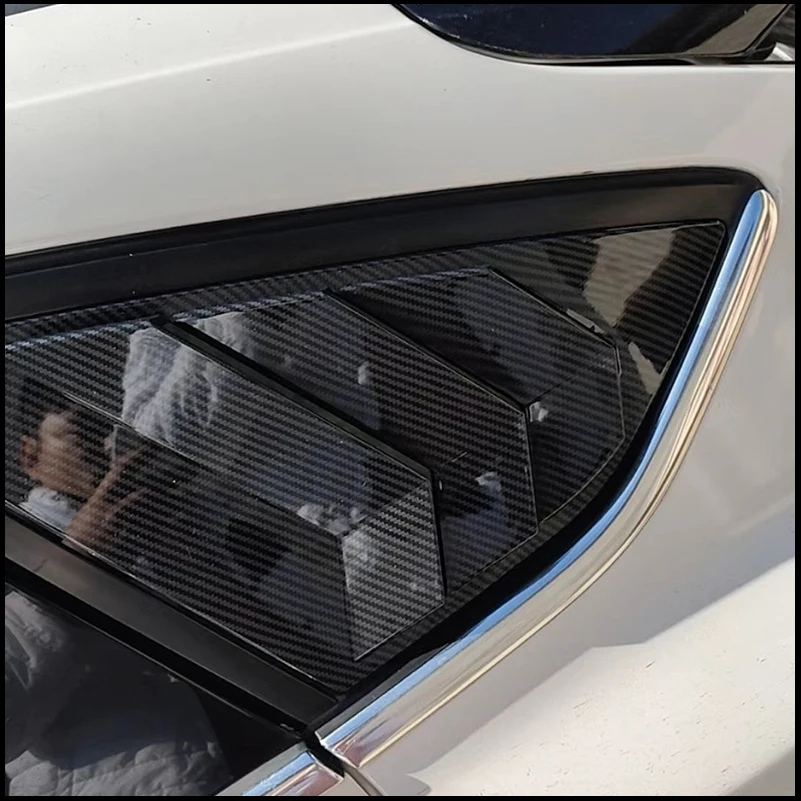 

For Ford Focus Hatchback 2012-2017 Rear Triangle Window Blind Shades Louver Vent Cover Sticker Trim Auto Accessories