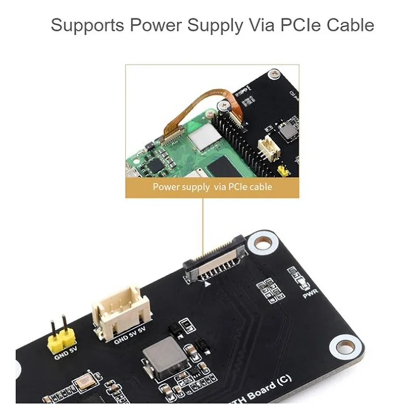 لراسبيري Pi 5 Pcie إلى جيجابت ETH لوح مهايئ يدعم Rpi OS خالية من السائق لـ Pcie إلى جيجابت ETH Board Easy Install-AA80