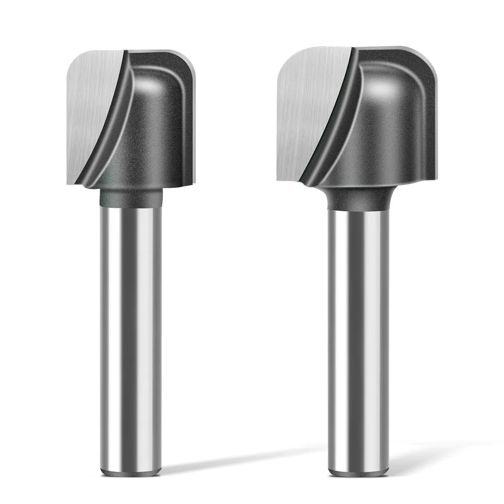 5pcs/set 1/4 Handle And 6 Handle Double Arc Round Bottom Slotted Electric Wood Milling cutter,round Bottom Line Type