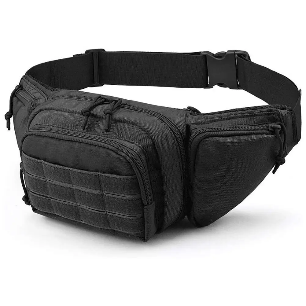 Tático militar Fanny Pack para homens, saco de cinto, sling, nylon bum, motocicleta, ferramenta, peito, quadril, esportes, cavaleiro, acampamento,