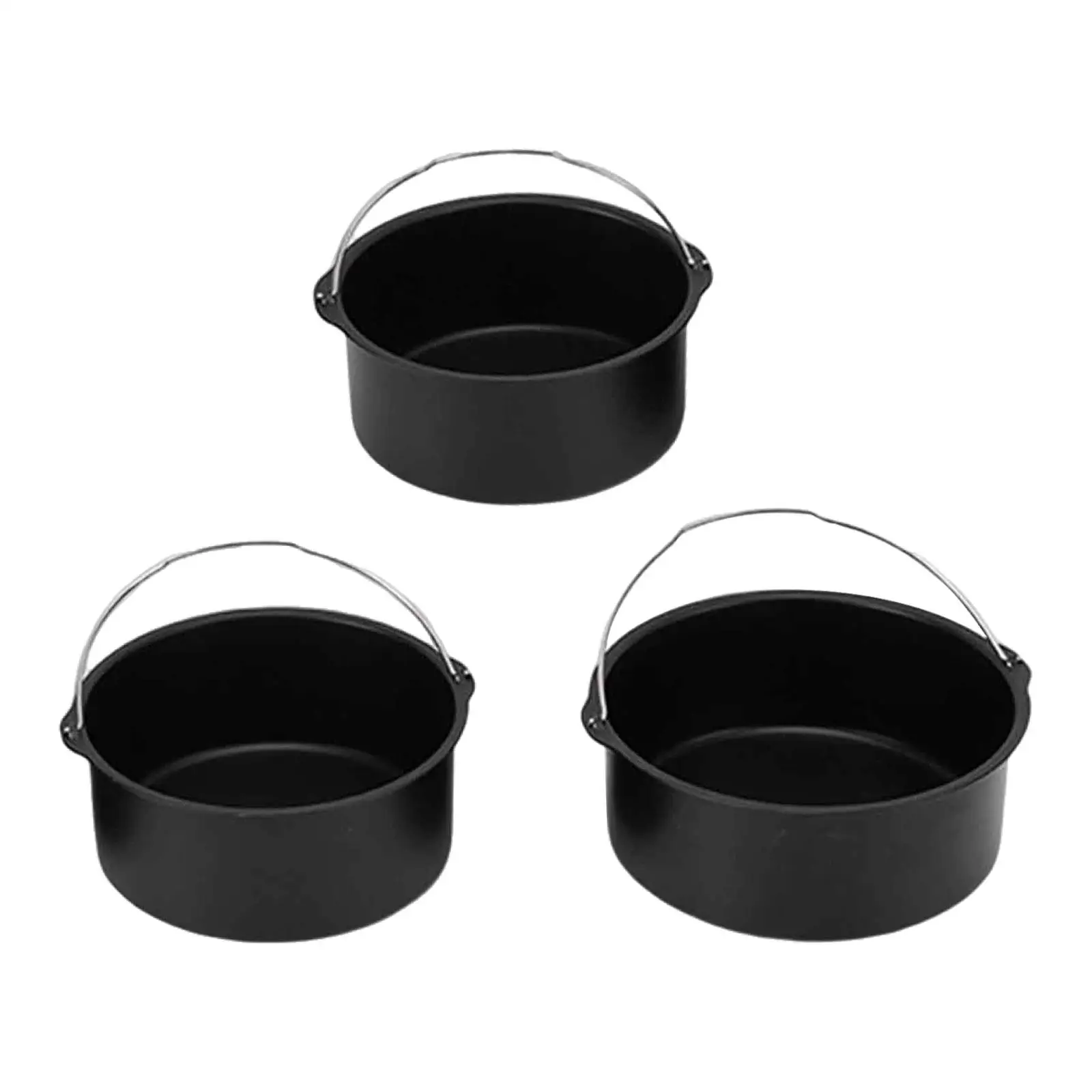 Freidora de aire de acero al carbono, accesorio para pan, verduras, pastel