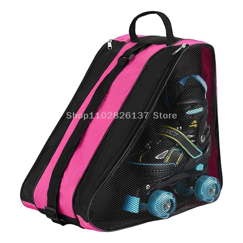 Portable Roller Skates Bag Ice Skating Bag Large Capacity Breathable Kids Inline Skates Bag Skates Storage Bag Skating Shoes Bag