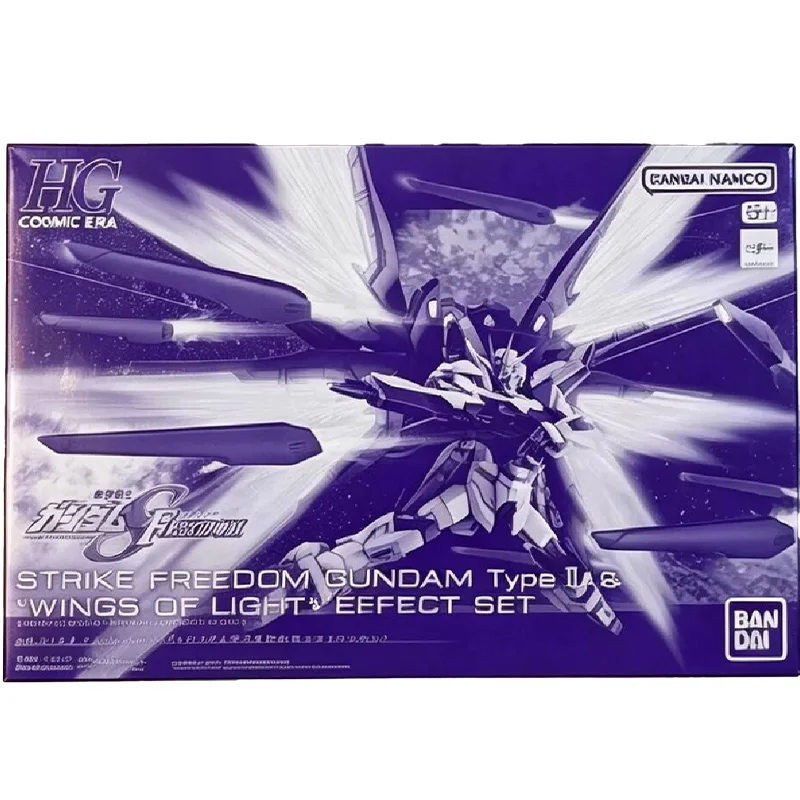 Bandai HG 1/144 STRIKE FREEDOM GUNDAM TYPE Ⅱ Premium Detail Plastic Model Assembly Kit Collectible Anime Action Toy Gift For Fan