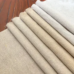 Polyester Raw Cloth Faux Linen Rough Cotton Fabric For Table Runner Curtains Decoration Sewing Storage Bag Pillow Cover Material