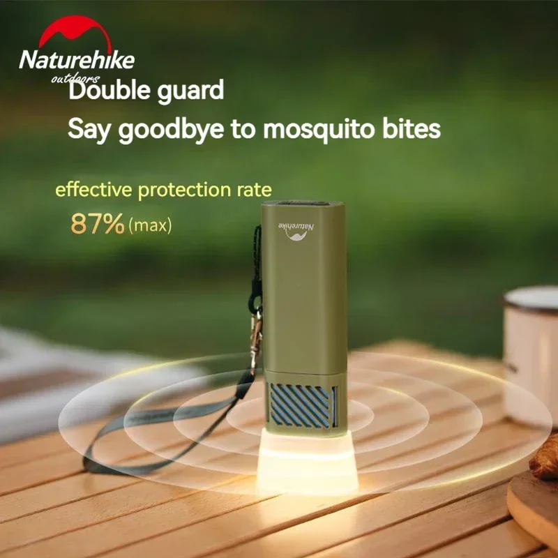 Naturehike 6000nAh Lanterna portátil anti-mosquito IPX4 Lâmpada de luz à prova d'água Tipo C Carregador móvel 2024 Novos suprimentos de acampamento